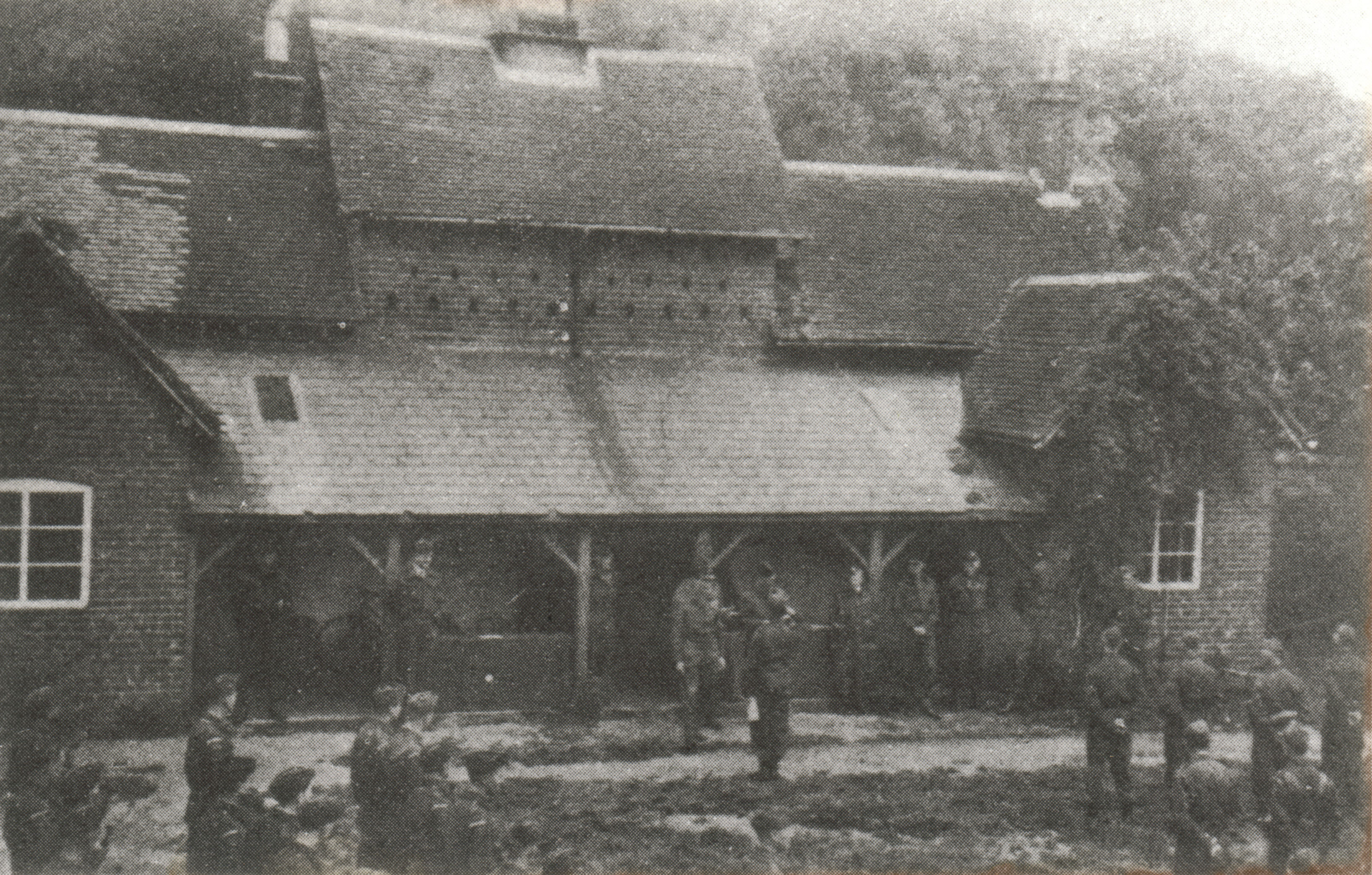 The Home Guard at the Golf Club house, Patshull Cira 1942